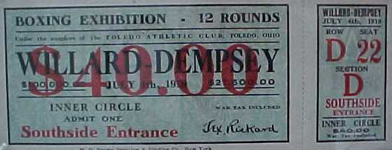 a million dollars worth of tickets